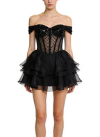 Strapless Elegant Banquet Evening Dress
