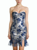 Elegant and Stylish Strapless Party Dress