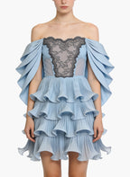 Elegant Off-the-Shoulder Party Evening Gown