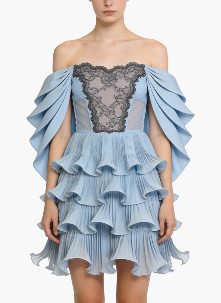 Elegant Off-the-Shoulder Party Evening Gown