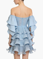 Elegant Off-the-Shoulder Party Evening Gown