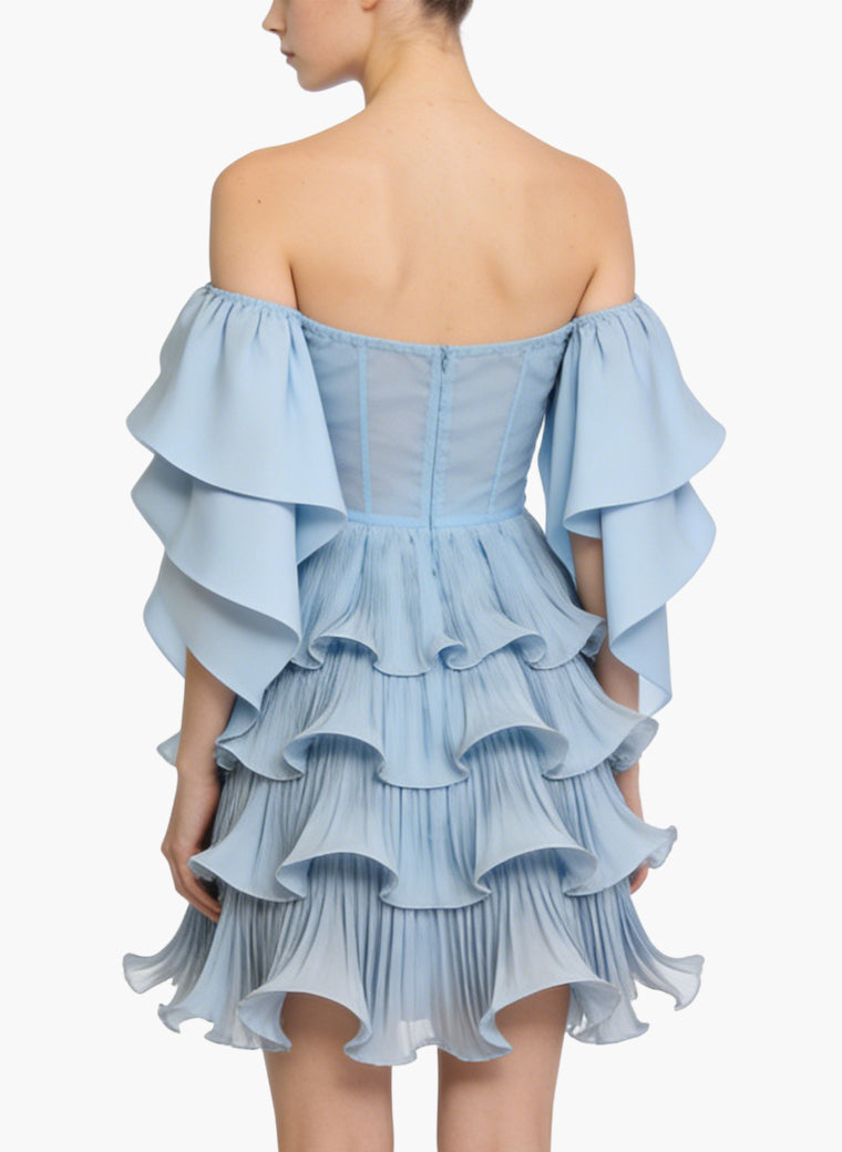 Elegant Off-the-Shoulder Party Evening Gown