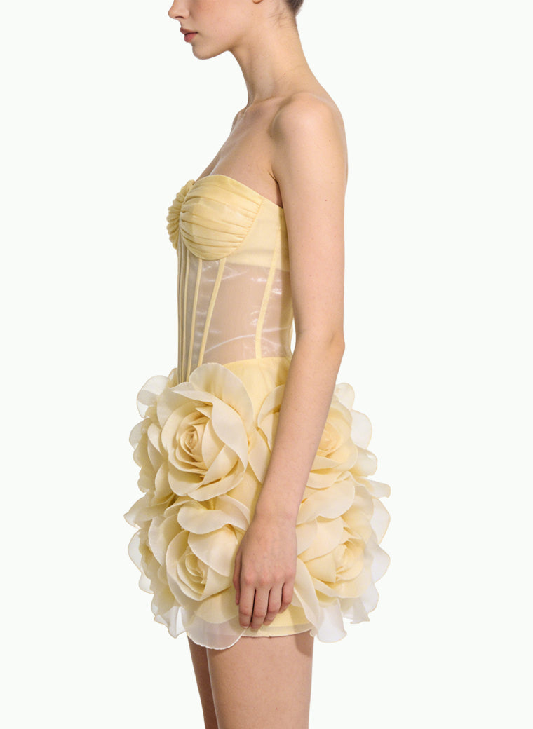 Romantic Strapless Mini-Dress Date Party Evening Dress