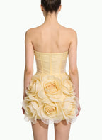 Romantic Strapless Mini-Dress Date Party Evening Dress