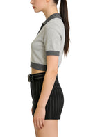 Women's Retro Striped High-waist Shorts