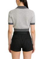 Women's Retro Striped High-waist Shorts