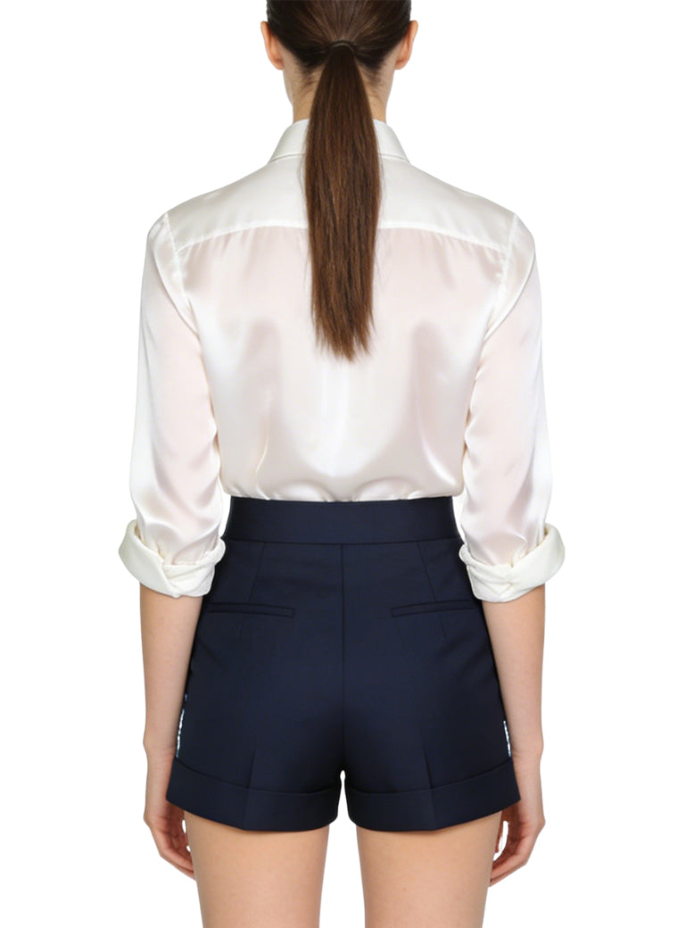Women's Embroidered High-waist Shorts
