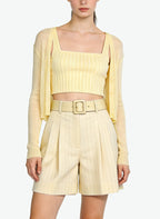 Women's Minimalist Belted Tailored Shorts