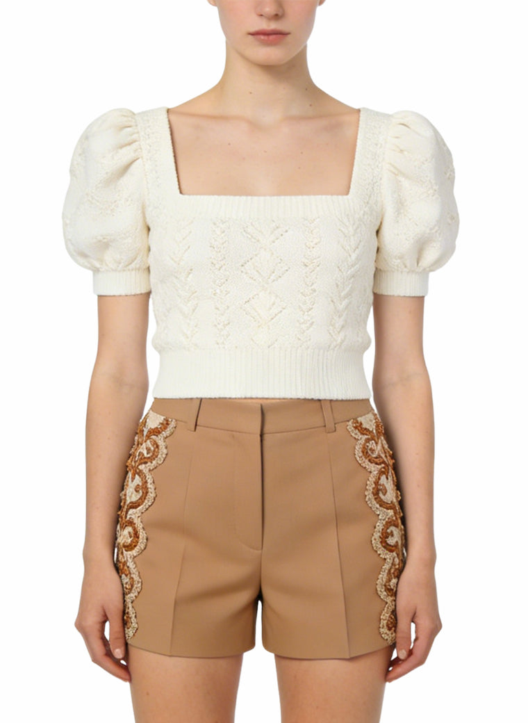 Women's Fashionable Embroidered Shorts