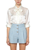 Women's Plaid Pattern High-waist Shorts