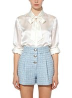 Women's Plaid Pattern High-waist Shorts
