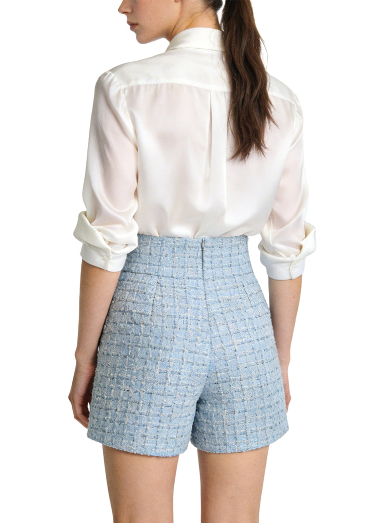 Women's Elegant Plaid Pattern Shorts
