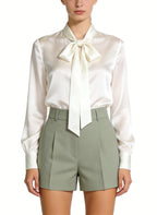 Women's High-waist Pleated Casual Tailored Shorts