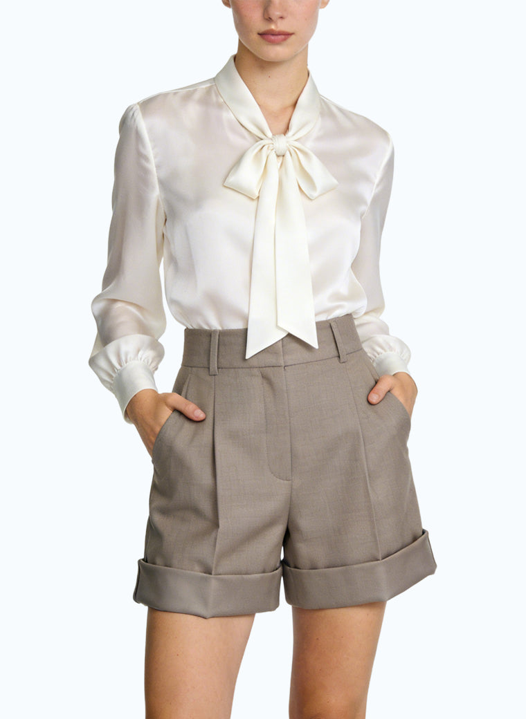 Women's Comfortable High-waist Tailored Shorts
