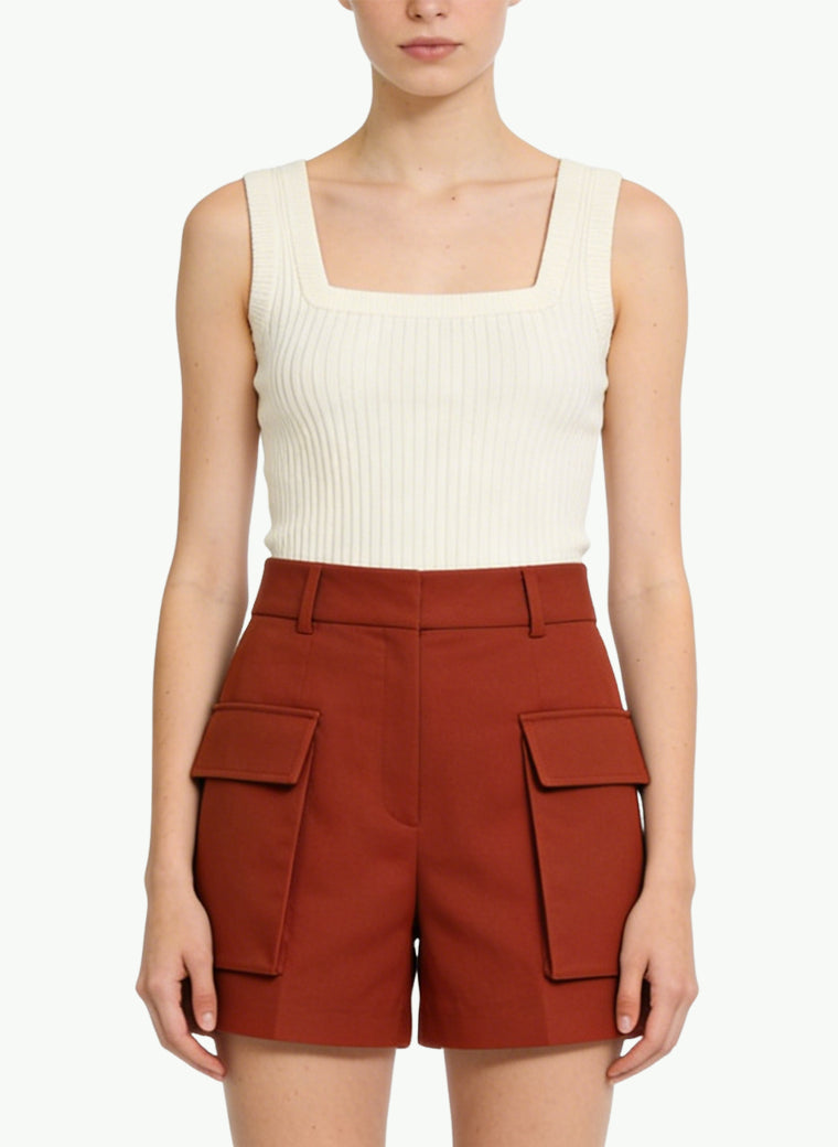 Women's Cargo Pocket High-waist Shorts