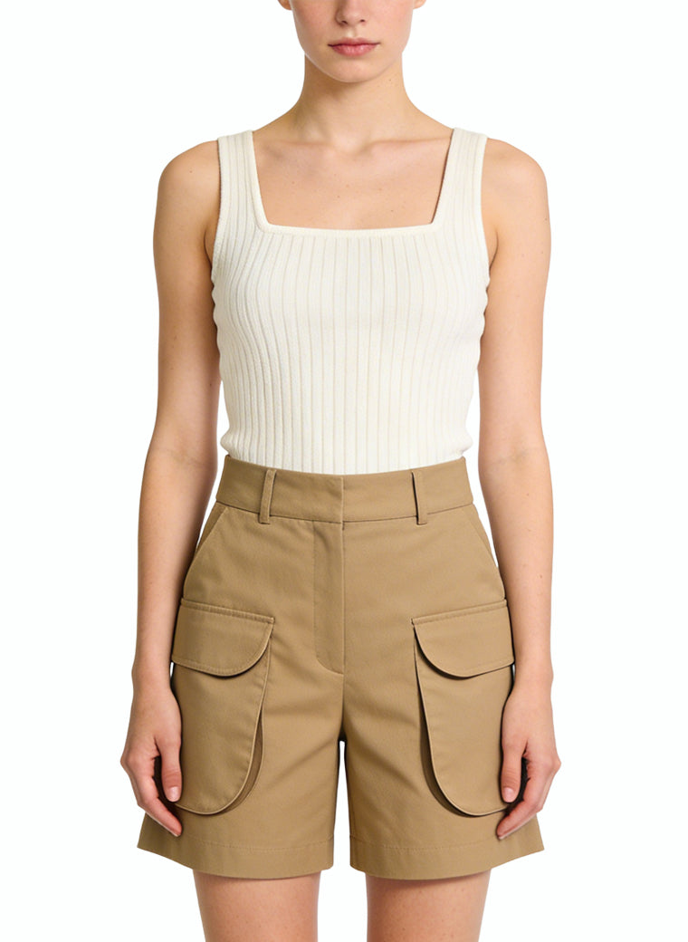 Women's Casual Cargo Pocket High-waist Shorts