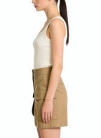 Women's Casual Cargo Pocket High-waist Shorts
