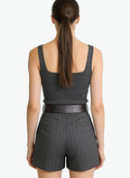 Women's High-waist Slim-fit Tailored Shorts