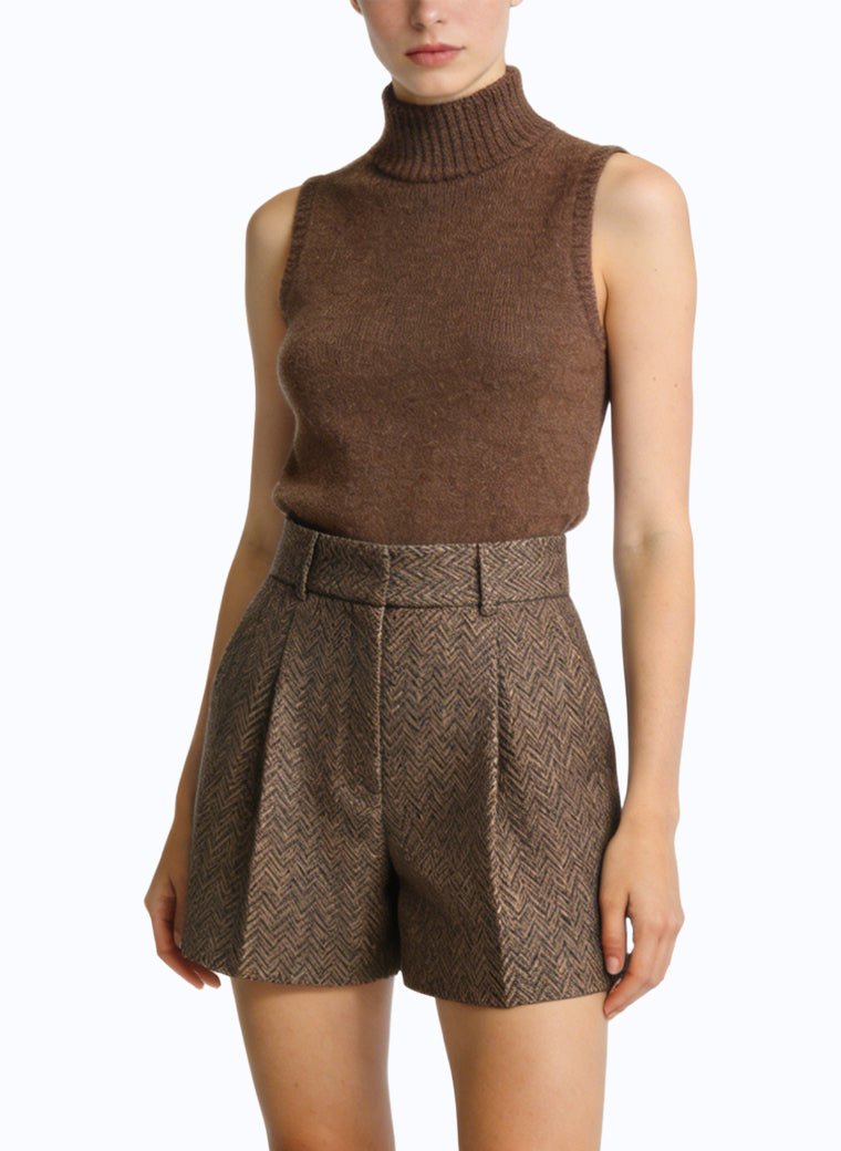 Women's Retro Elegant High-waist Shorts