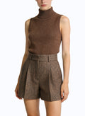 Women's Retro Elegant High-waist Shorts