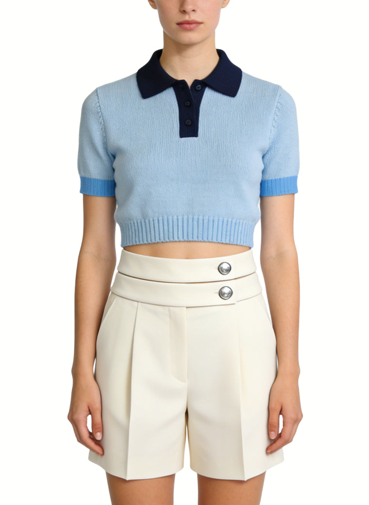 Women's High-waist Slim-fit Soft Tailored Shorts