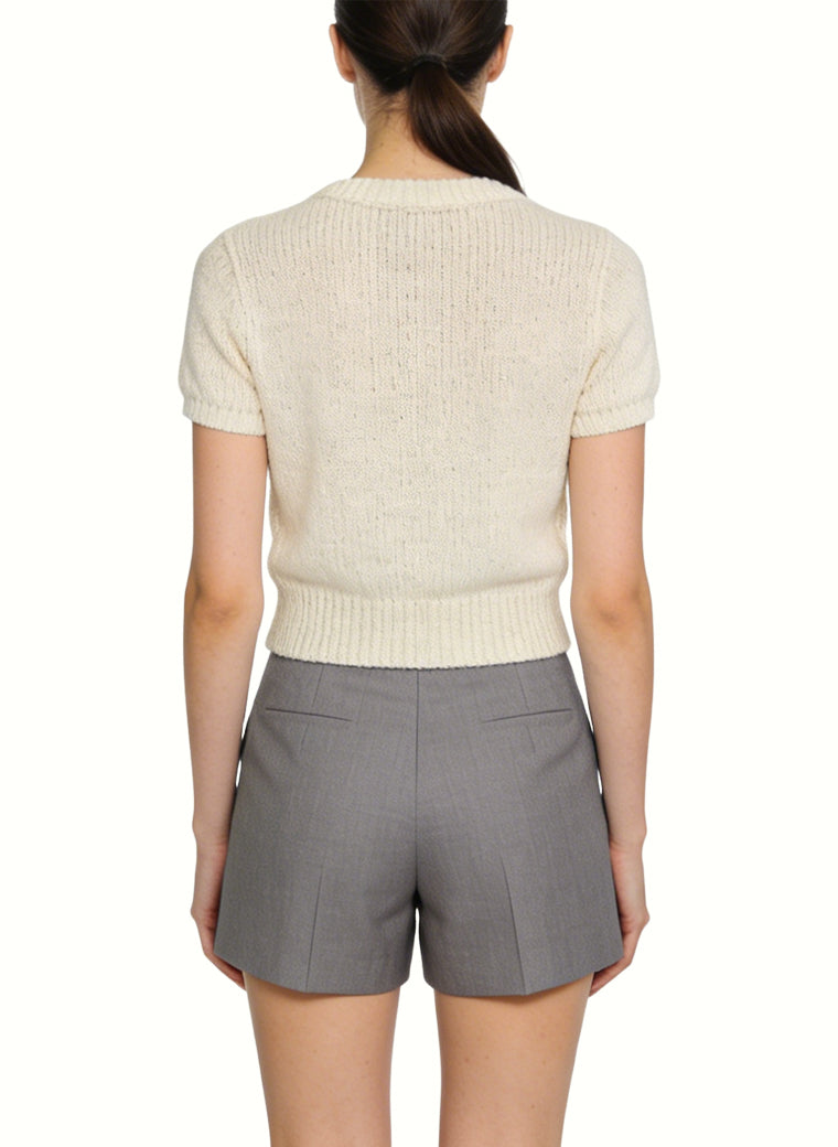 Women's High-waist Pleated Tailored Shorts