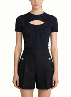 Women's Slim-fit High-waist Tailored Shorts