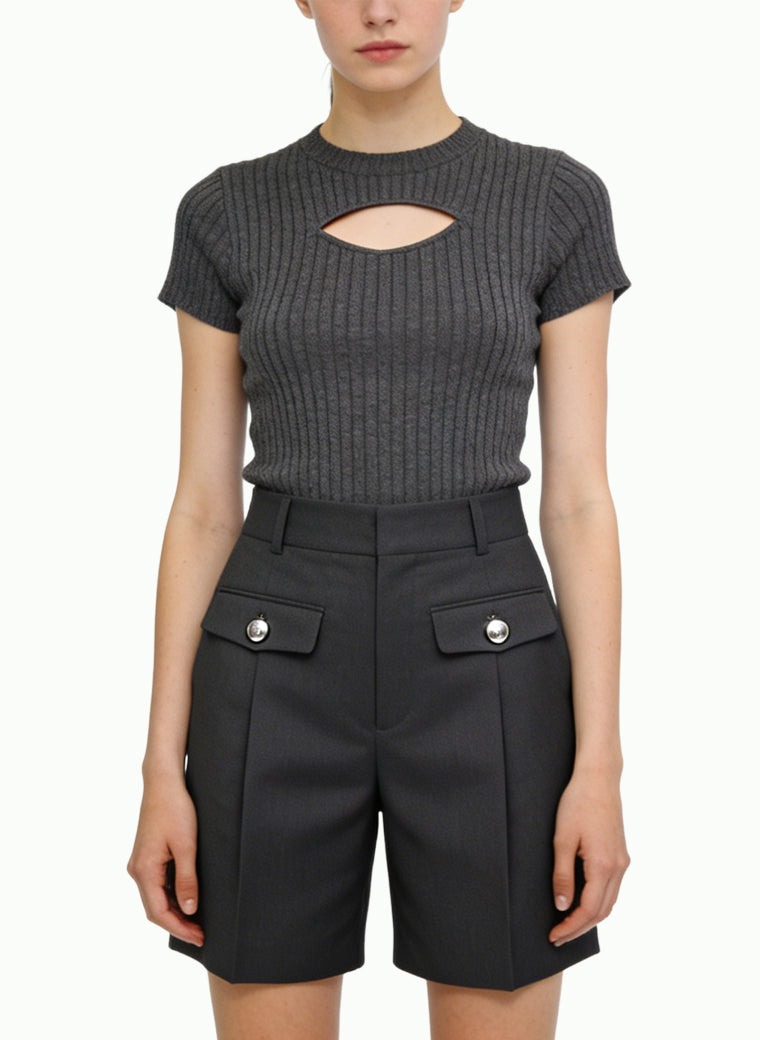 Women's Cargo Pocket Casual High-waist Shorts