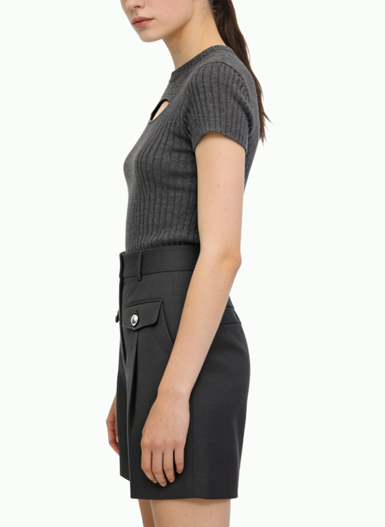 Women's Cargo Pocket Casual High-waist Shorts