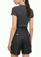Women's Cargo Pocket Casual High-waist Shorts
