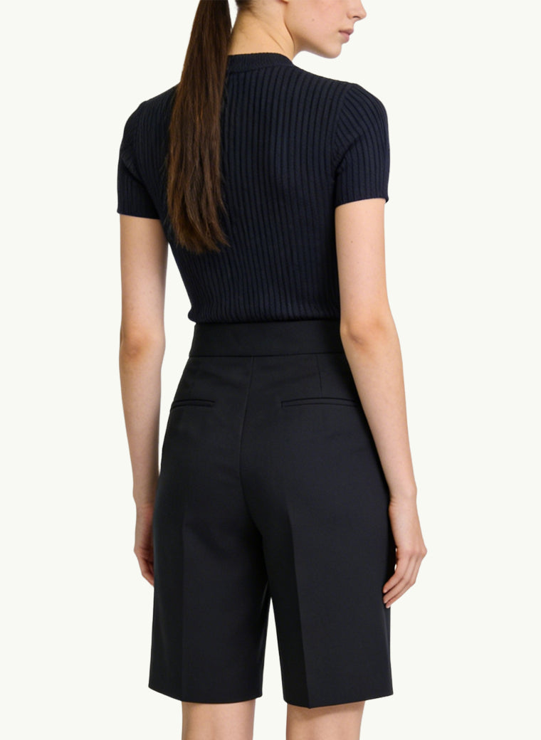 Women's Cargo Pocket High-waist Tailored Shorts