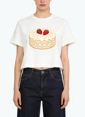 Women's Graphic-print Crew-neck Short Sleeve Top