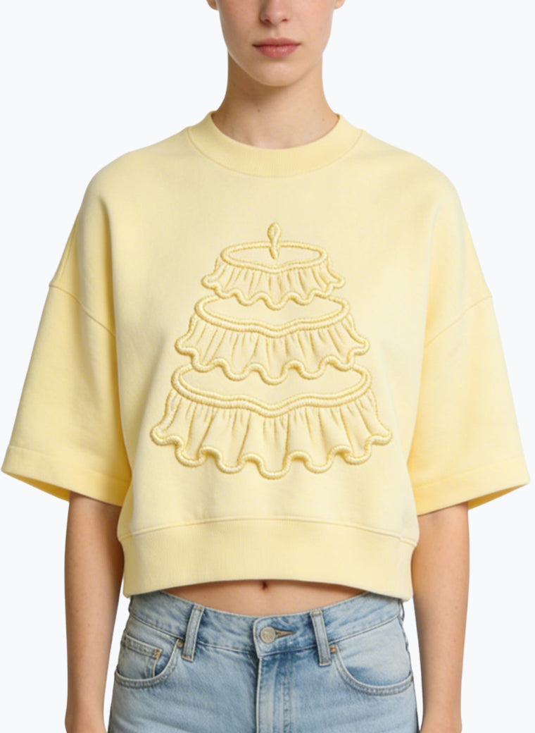 Women's Casual Oversized Crew-neck Top