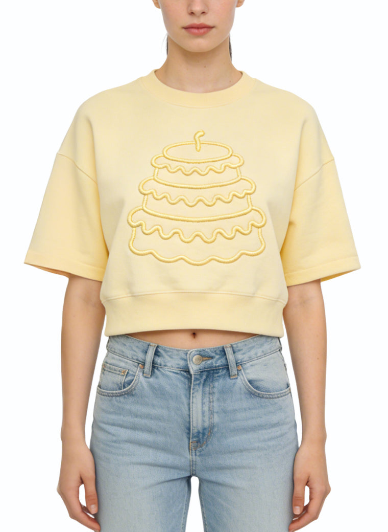 Women's Casual Oversized Crew-neck Top