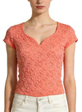 Women's V-neck Fitted Short Sleeve Top