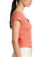 Women's V-neck Fitted Short Sleeve Top
