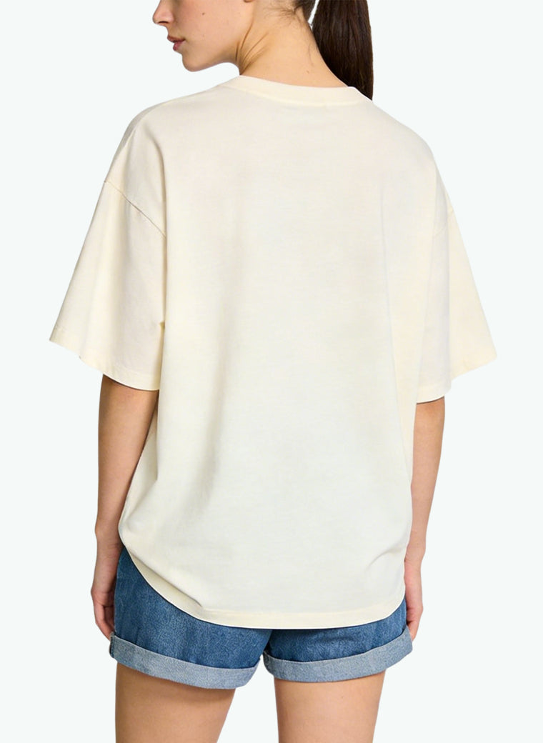 Women's Graphic-print Oversized Short Sleeve Top