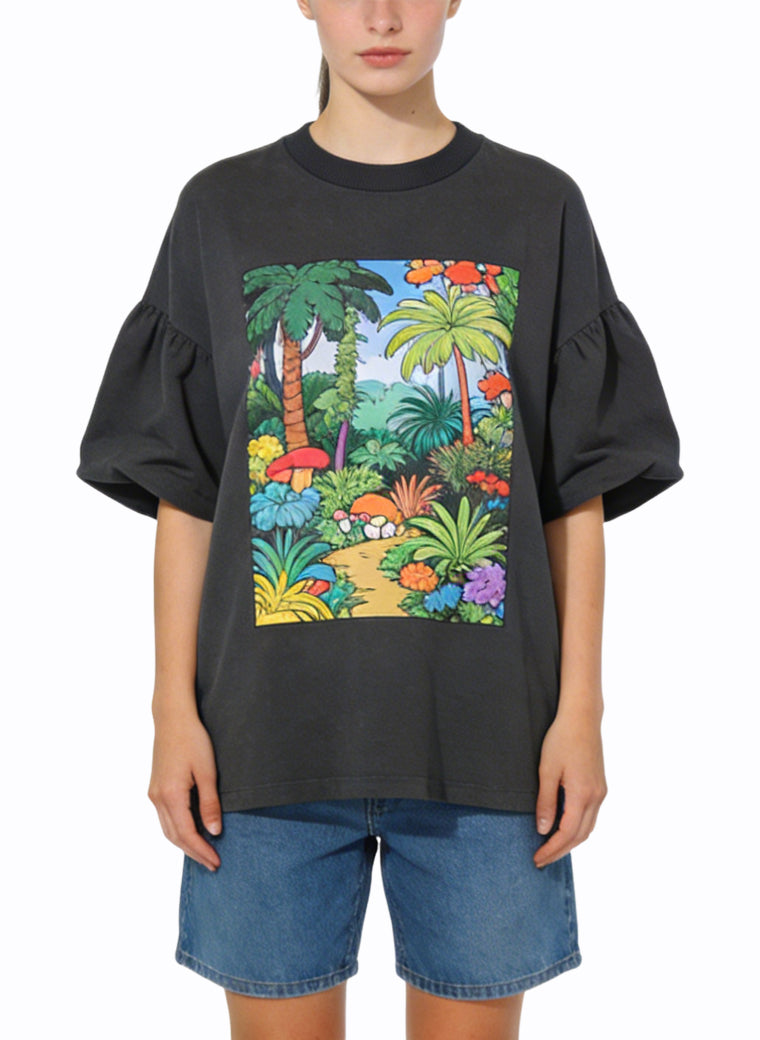 Women's Oversized Casual Short Sleeve Top