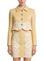 Retro Lapel Jacket and Skirt Two-Piece Set