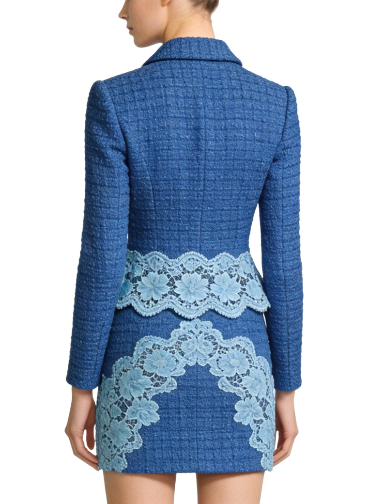 Exquisite Retro Jacket and Skirt Two-Piece Set