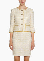 Elegant Jacket and Skirt Two-Piece Set for Commute