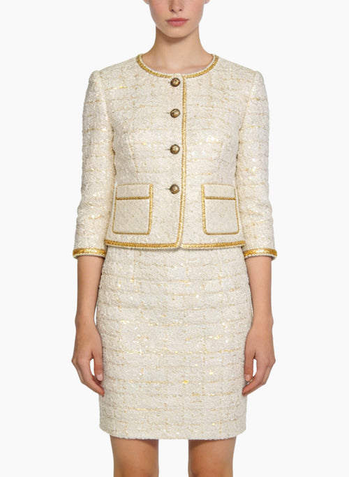 Elegant Jacket and Skirt Two-Piece Set for Commute
