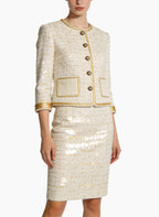 Elegant Jacket and Skirt Two-Piece Set for Commute