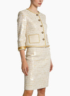 Elegant Jacket and Skirt Two-Piece Set for Commute