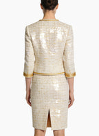 Elegant Jacket and Skirt Two-Piece Set for Commute