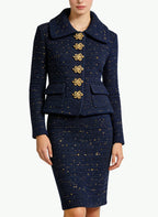 Women's Retro and Sophisticated Two-Piece Set