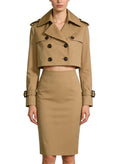 Exquisite Collared Jacket and Pencil Skirt Two-Piece Set