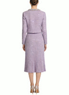 Women's Retro Jacket and Straight Skirt Two-Piece Set