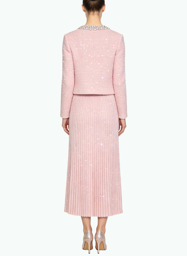 Women's Sweet Style Jacket and Skirt Two-Piece Set