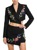 Stylish Jacket and Skirt Casual Two-Piece Set